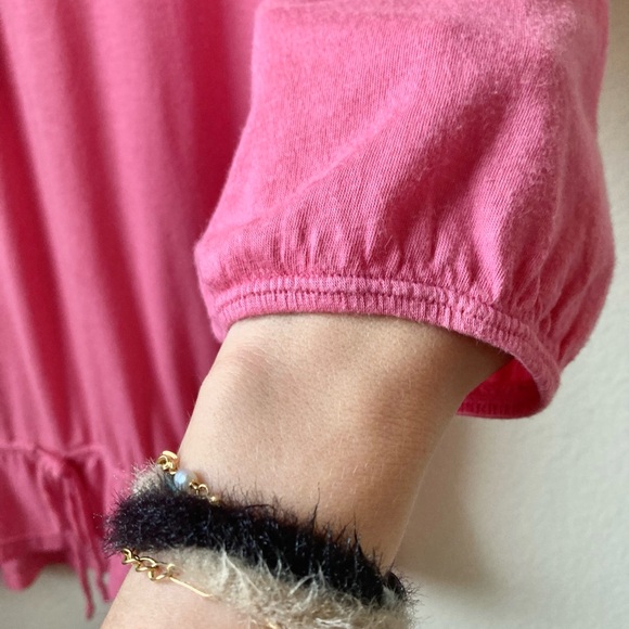 Button-Front Pink Top - Picture 2 of 4